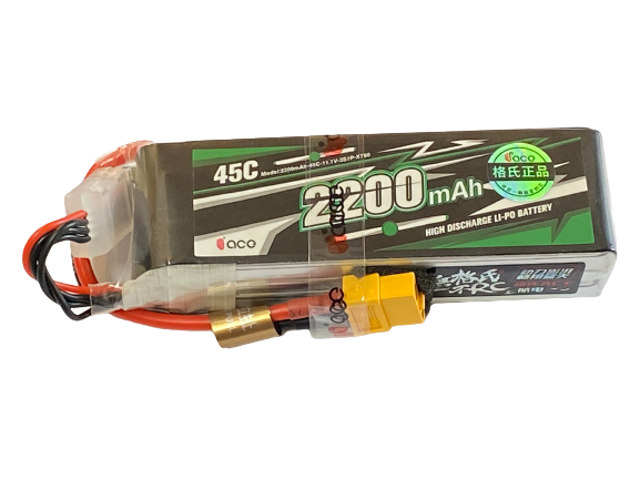 Gens Ace 11.1V 3s 2200mAh 45C LiPo Battery