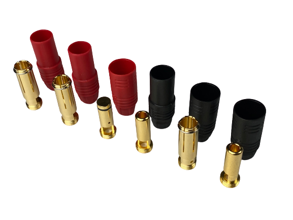 Amass AS150 Gold-plated connector- 7.0mm 1x Anti-spark 2 x Red and 3x Black M/F