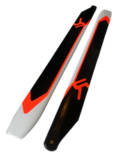 380mm ALZRC Carbon Fibre Blades - Orange