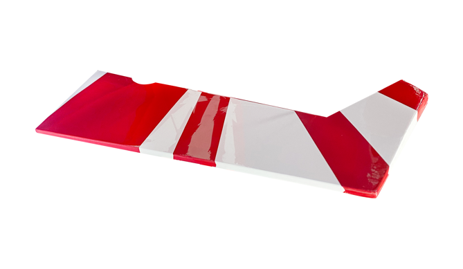 OMPHOBBY Super Decathlon Rudder (Red)