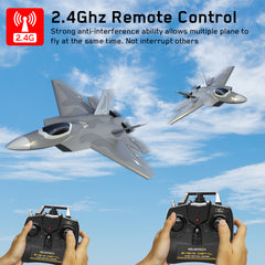 F22 Raptor Ready To Fly Gyro Assisted Radio Controlled Jet Plane
