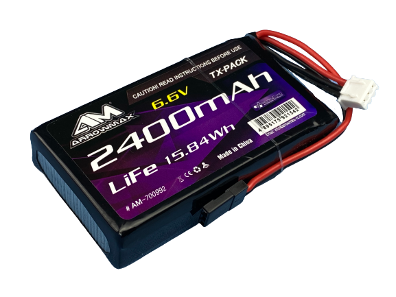 Arrowmax 240mAH 6.6V LIFE Transmitter / Receiver Battery Pack