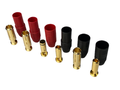 Amass AS150 Gold-plated connector- 7.0mm 1x Anti-spark 2 x Red and 3x Black M/F